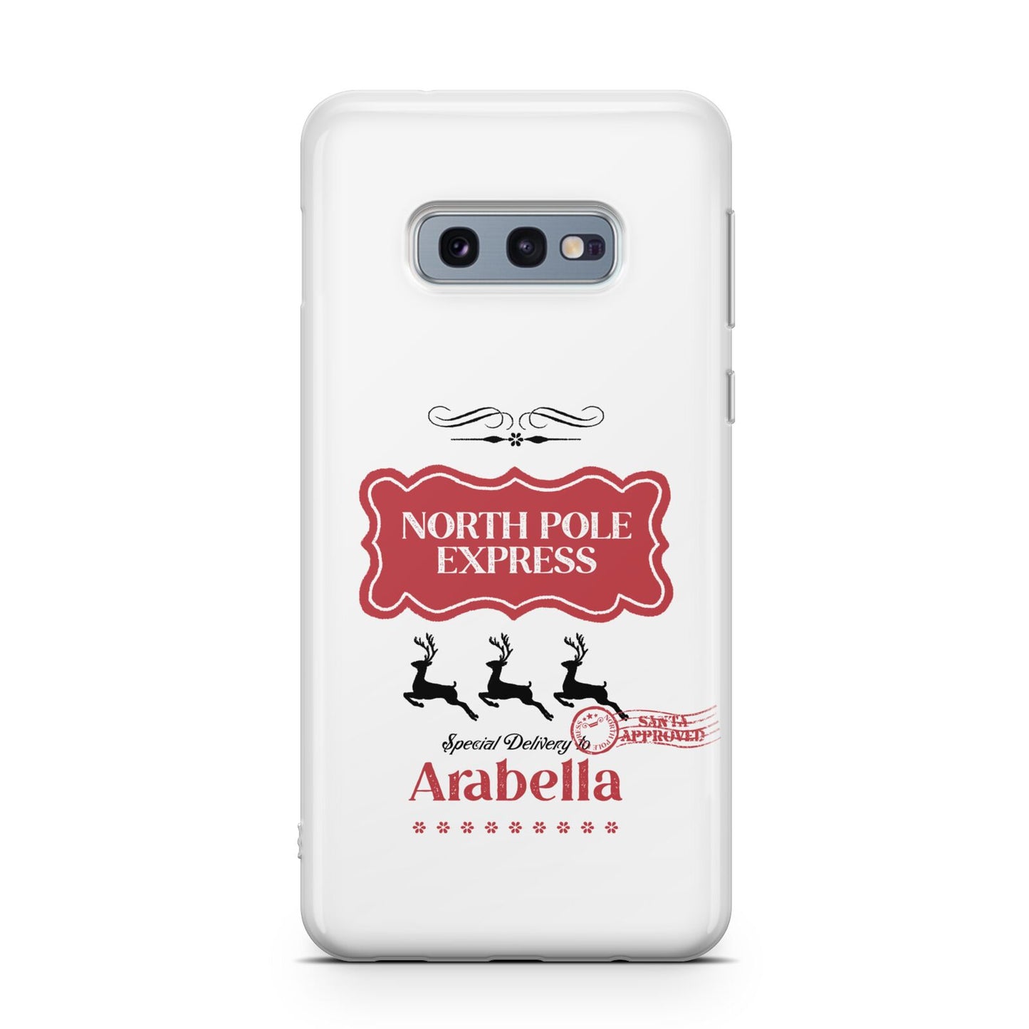 North Pole Express Personalised Samsung Galaxy S10E Case