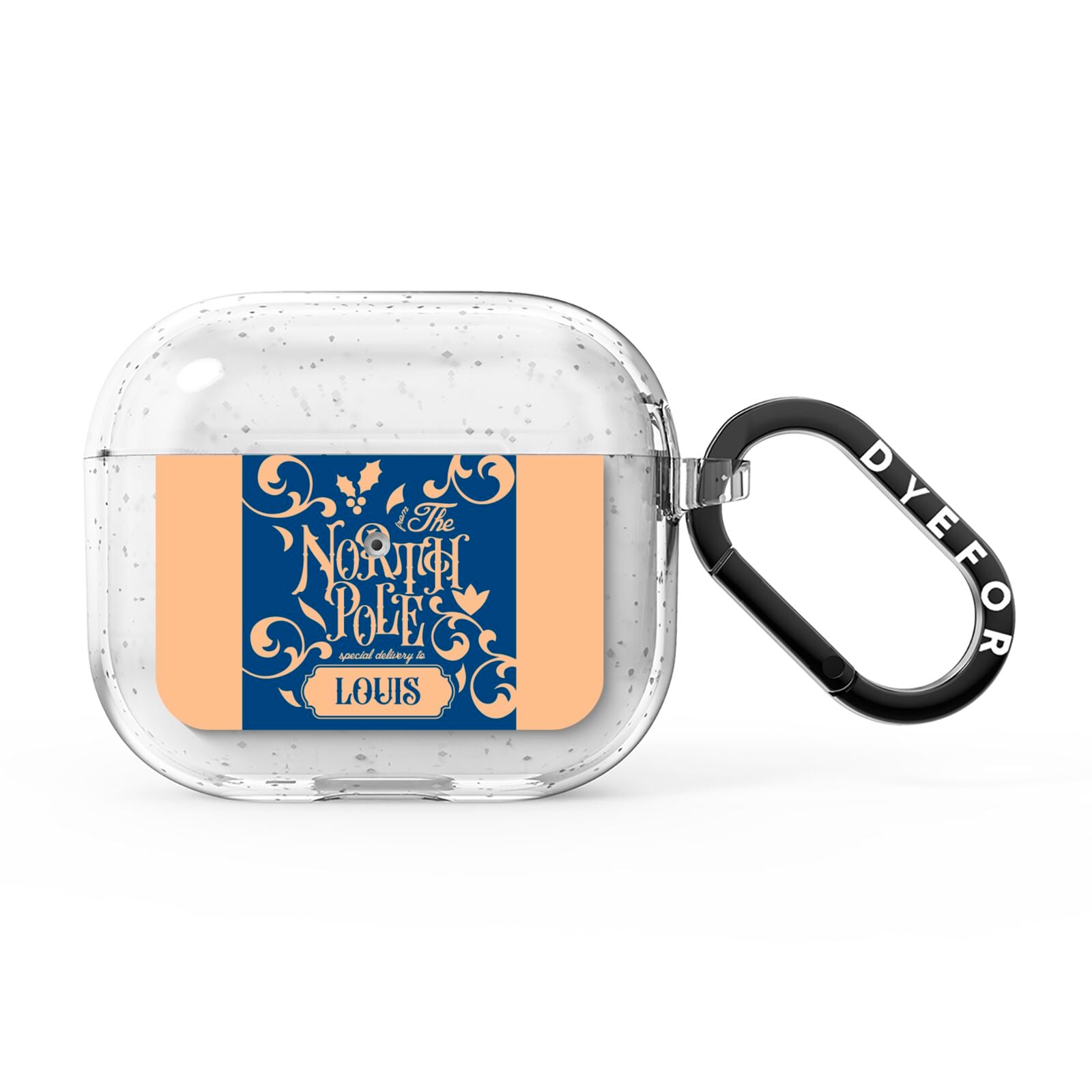 North Pole Personalised AirPods Glitter Case 3rd Gen