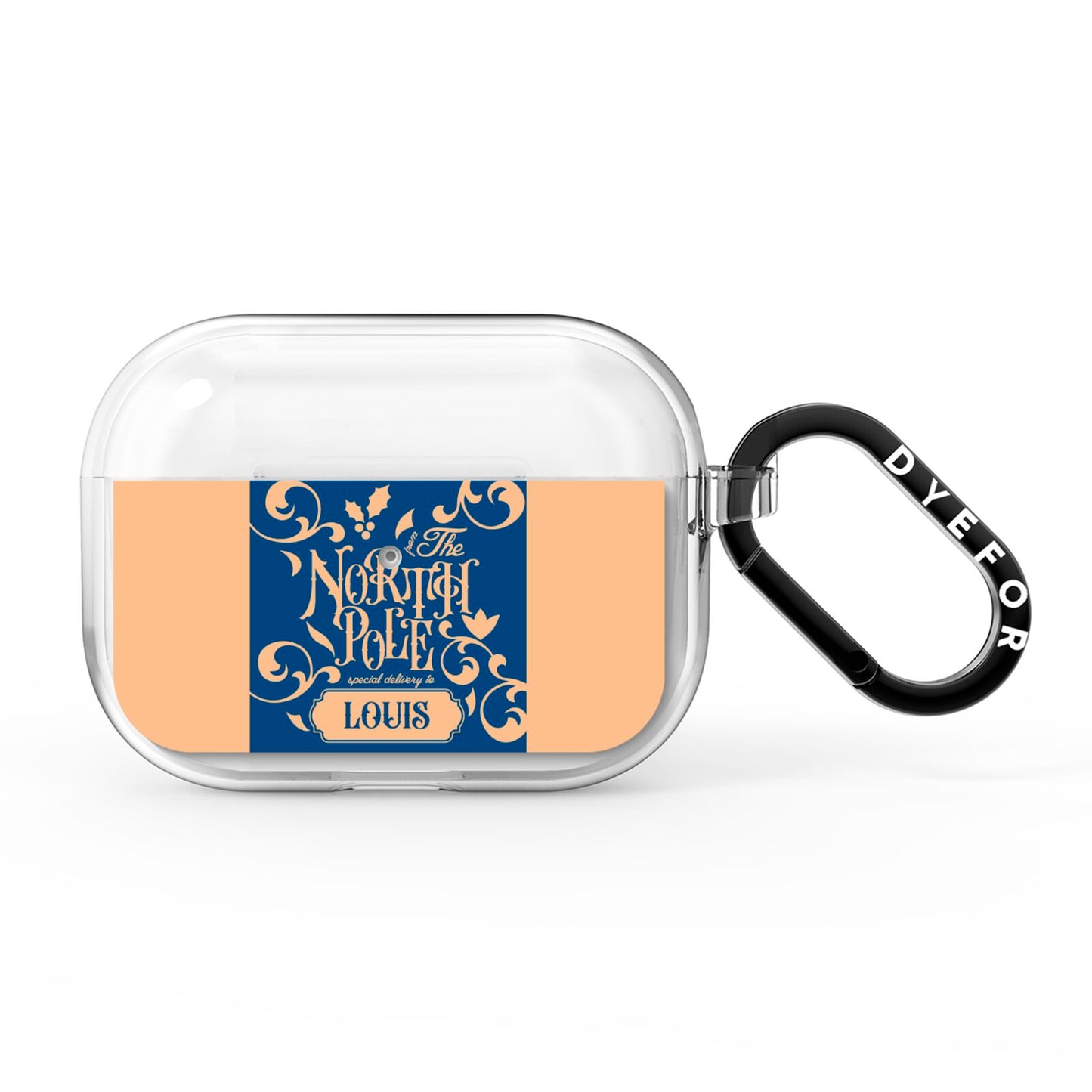North Pole Personalised AirPods Pro Clear Case