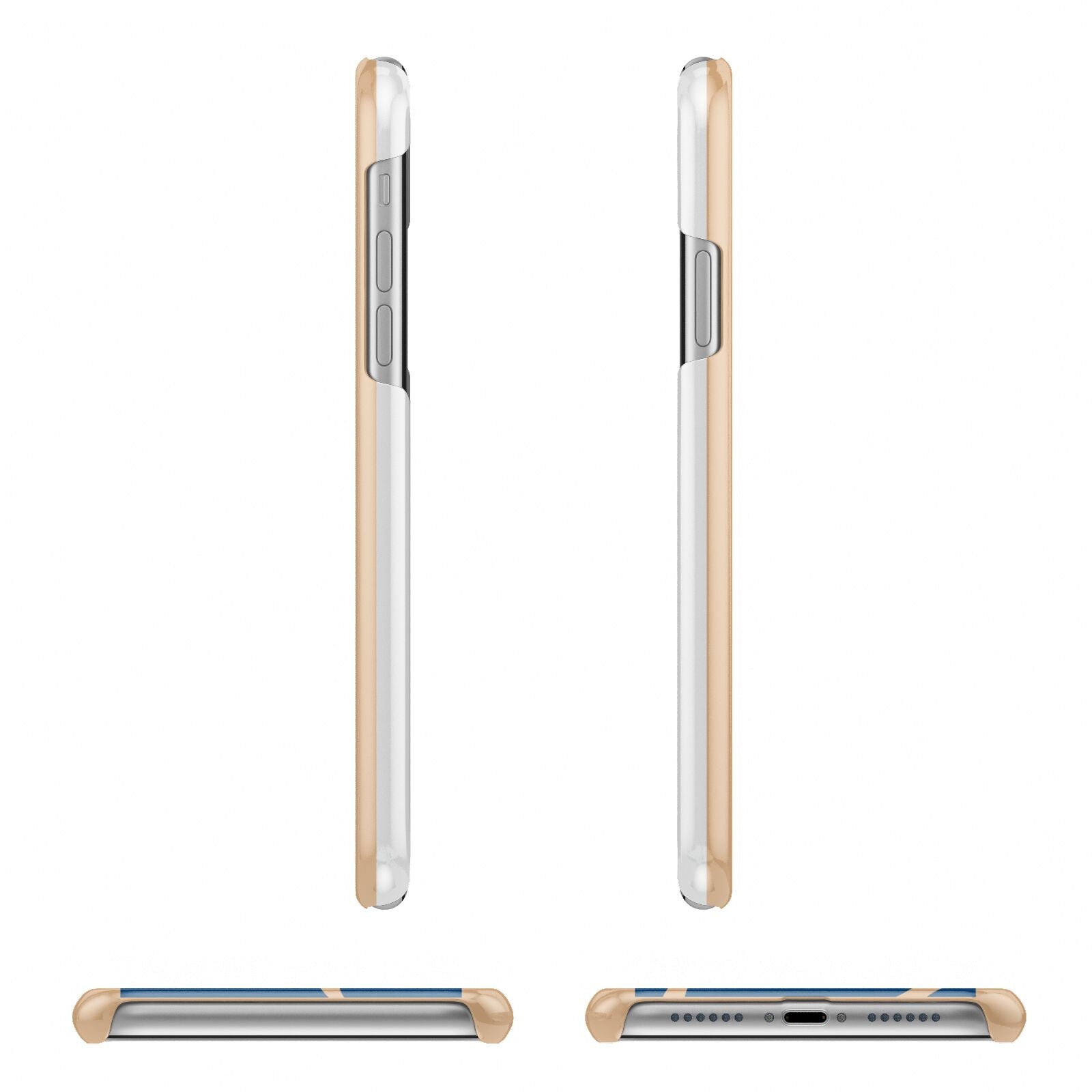 North Pole Personalised Apple iPhone XR 3D Wrap Snap Case Angled Images on White Phone