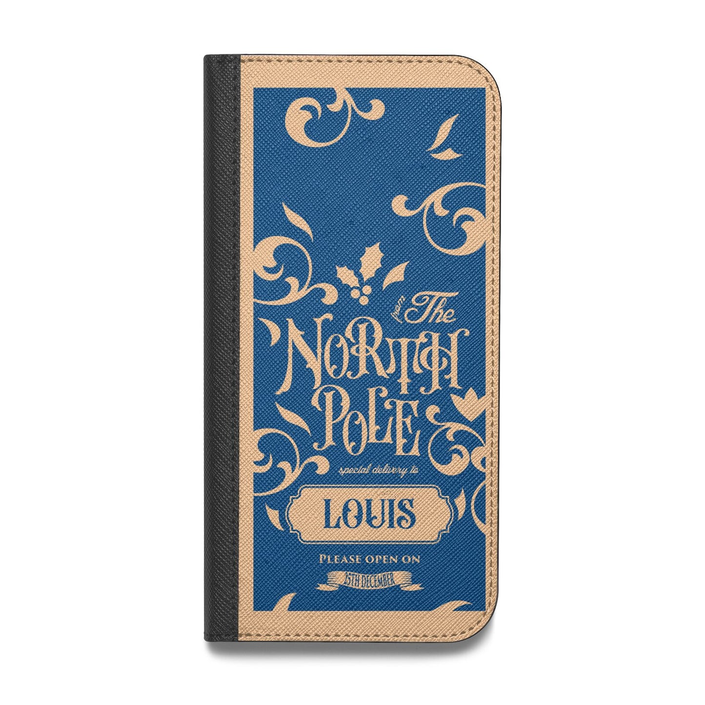 North Pole Personalised Vegan Leather Flip Samsung Case