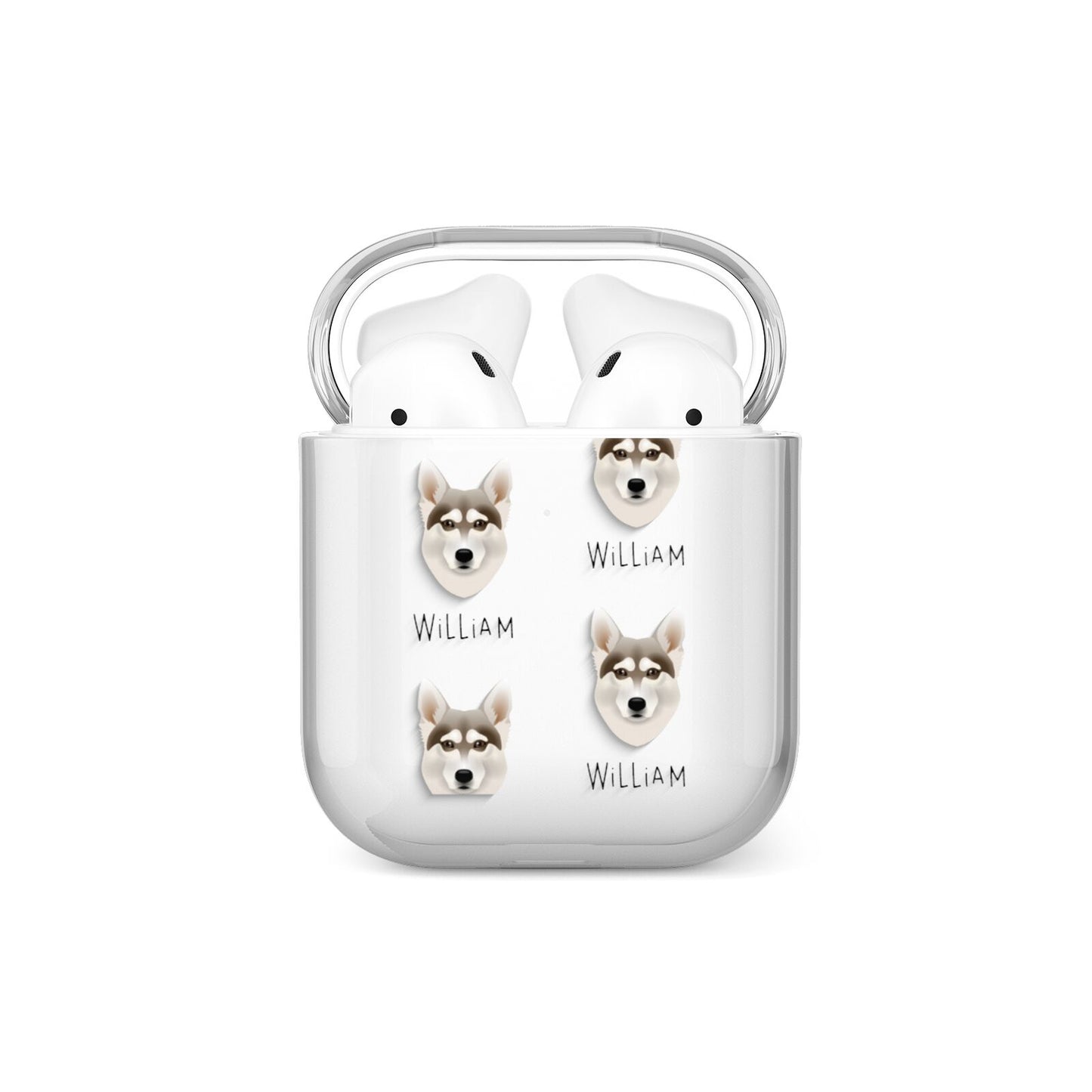 Northern Inuit Icon with Name AirPods Case