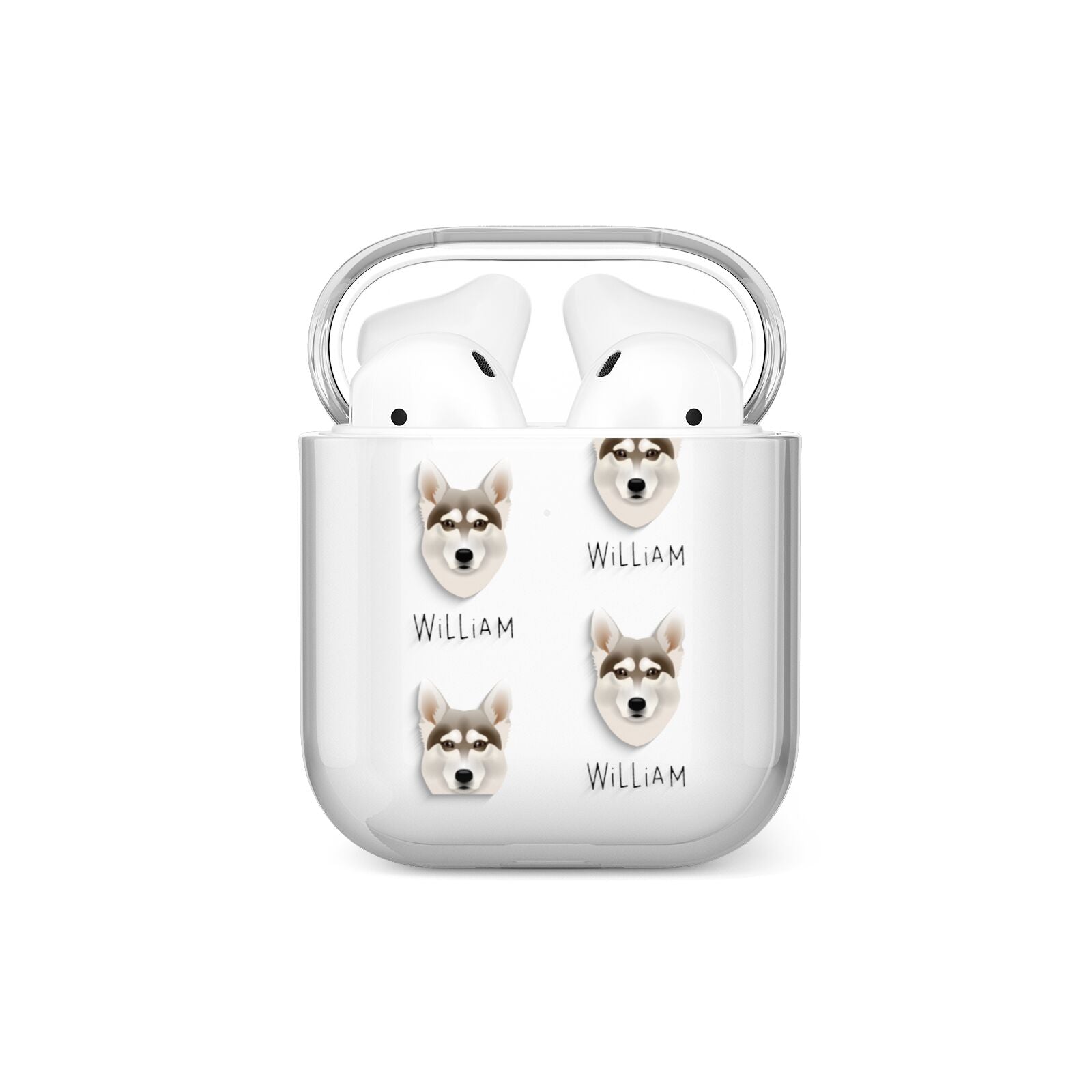 Northern Inuit Icon with Name AirPods Case