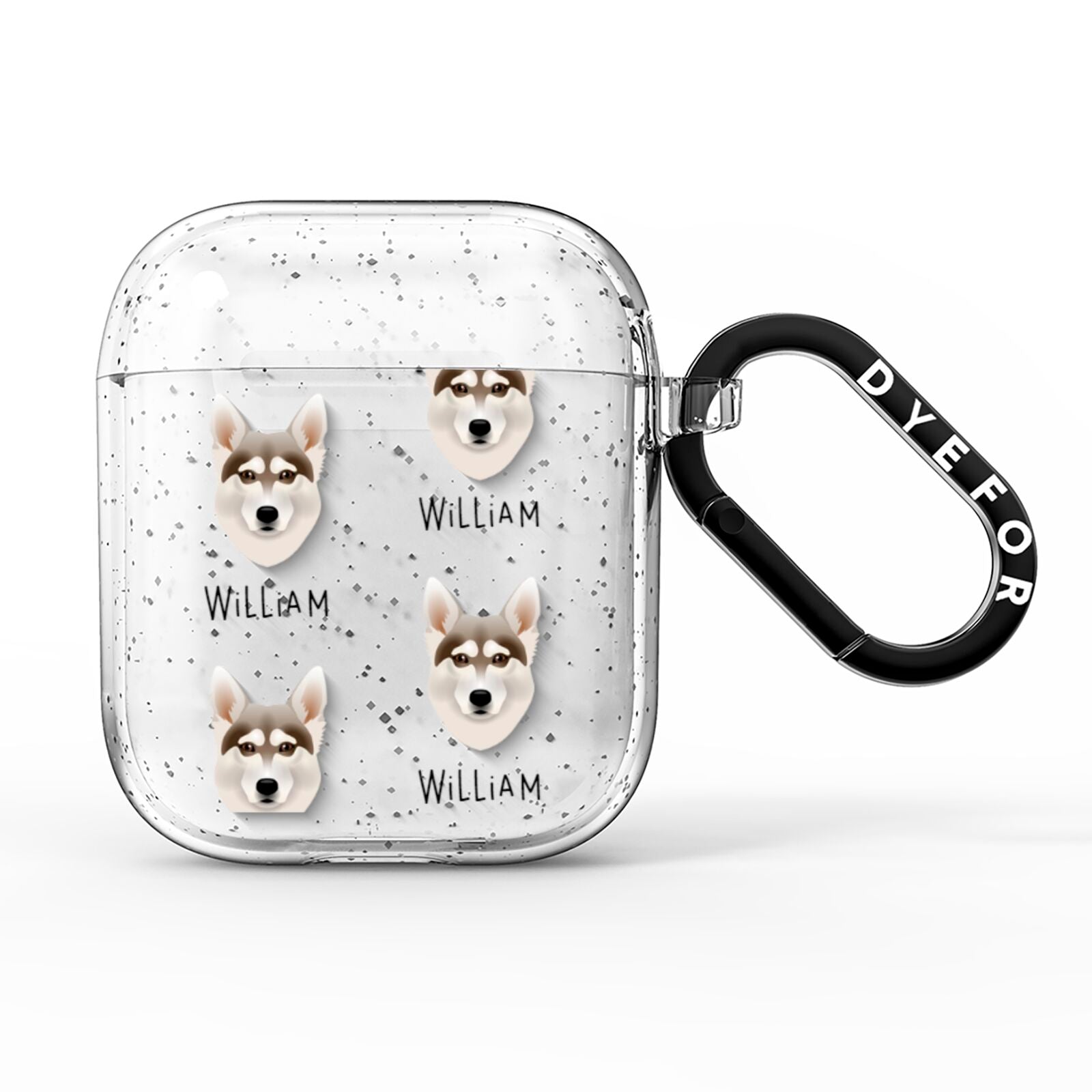 Northern Inuit Icon with Name AirPods Glitter Case