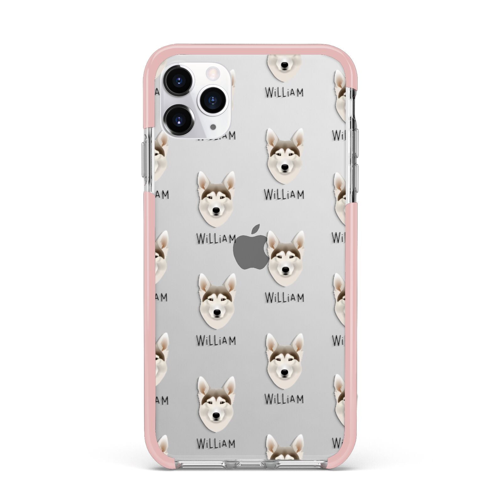 Northern Inuit Icon with Name iPhone 11 Pro Max Impact Pink Edge Case