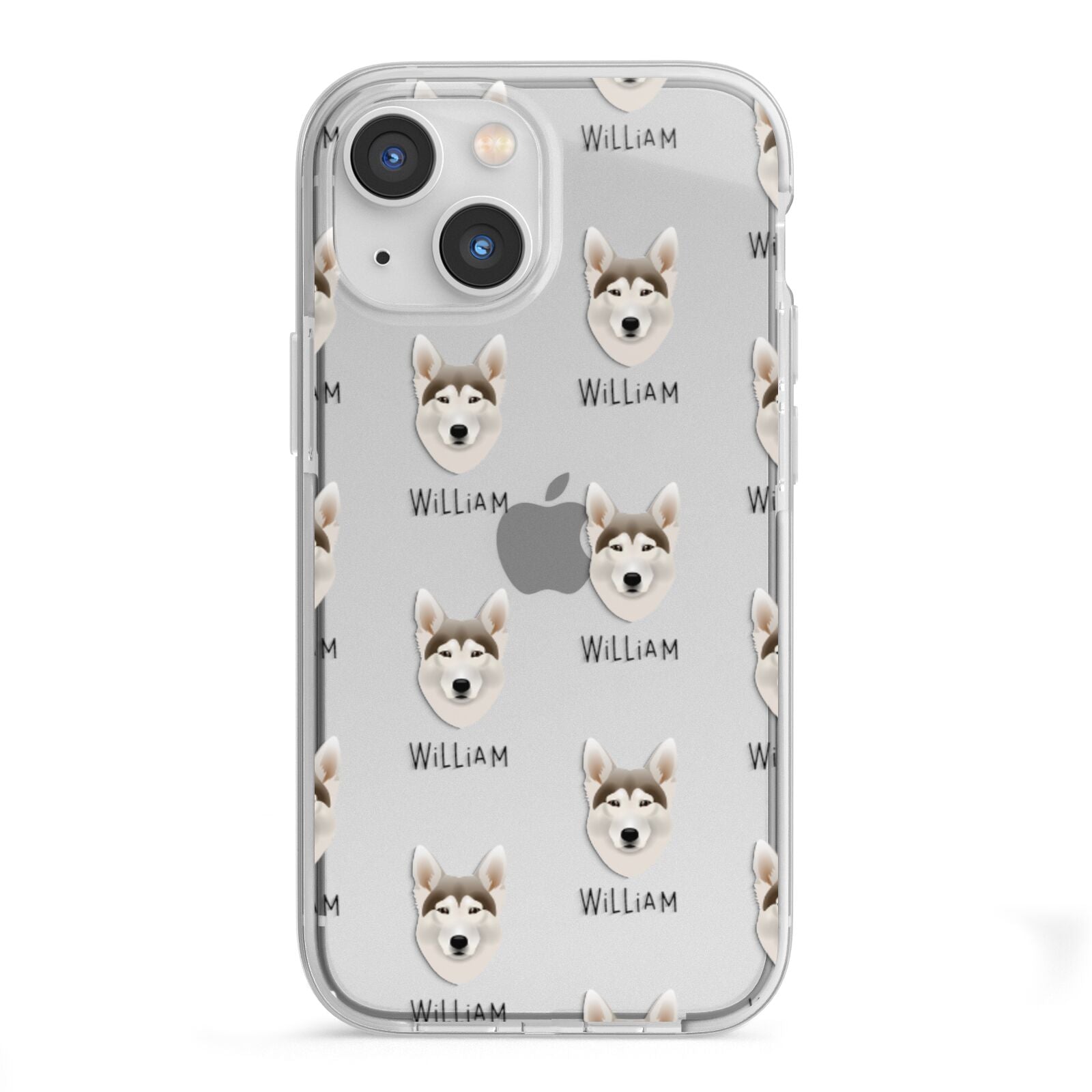Northern Inuit Icon with Name iPhone 13 Mini TPU Impact Case with White Edges