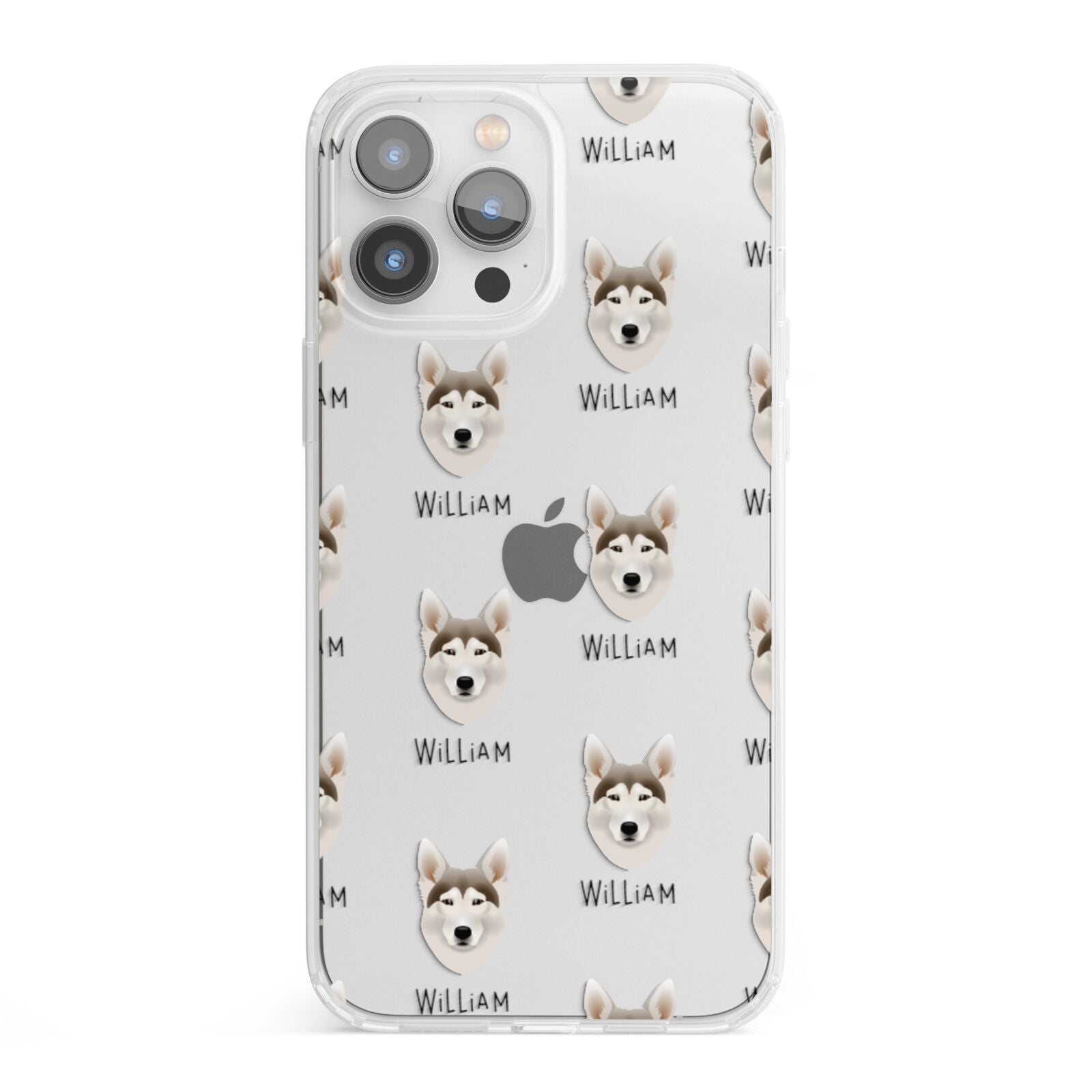 Northern Inuit Icon with Name iPhone 13 Pro Max Clear Bumper Case
