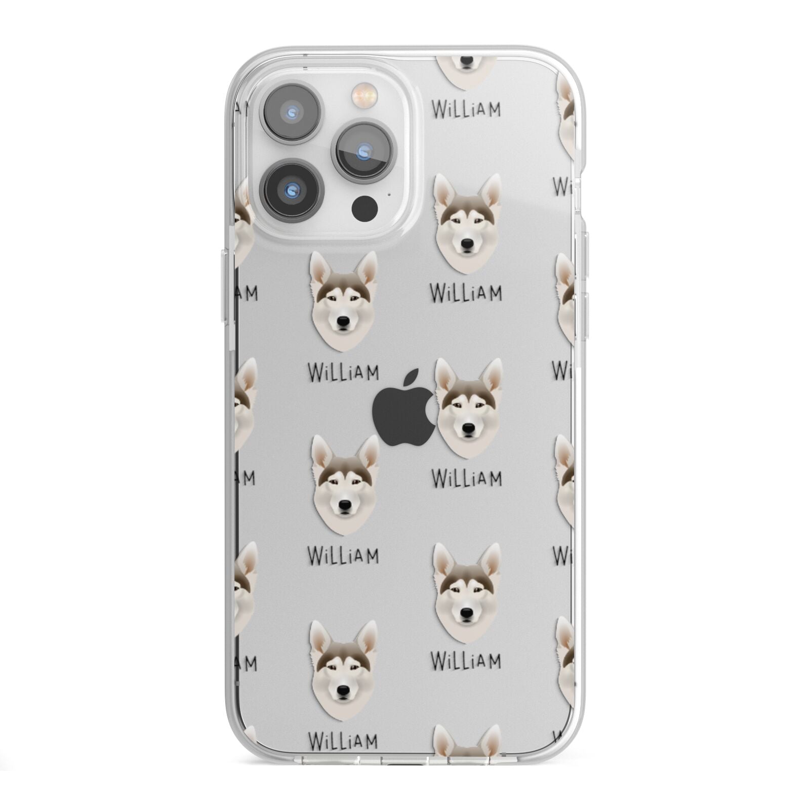 Northern Inuit Icon with Name iPhone 13 Pro Max TPU Impact Case with White Edges
