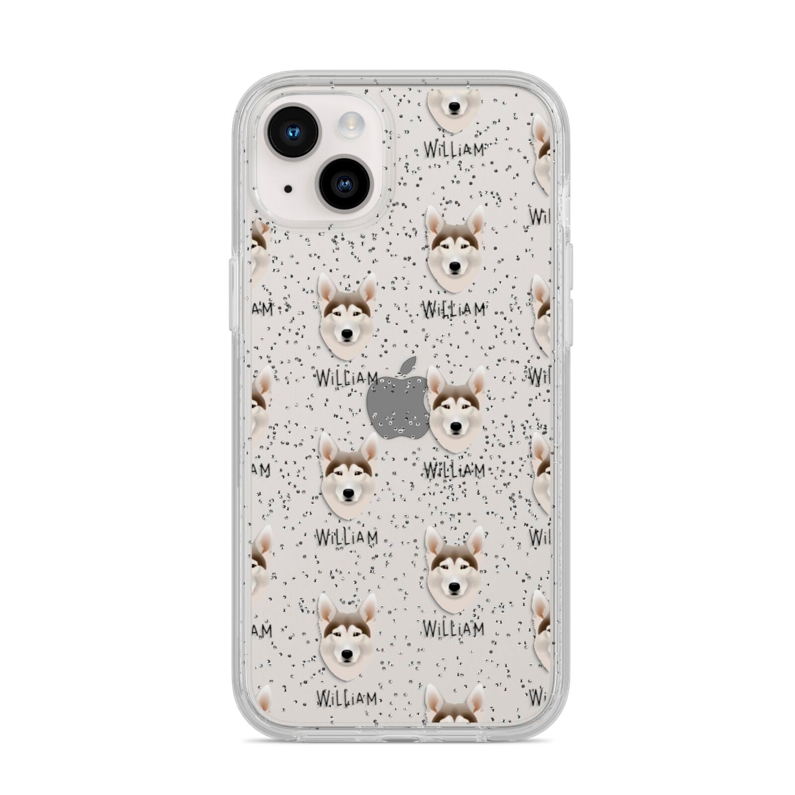 Northern Inuit Icon with Name iPhone 14 Plus Glitter Tough Case Starlight