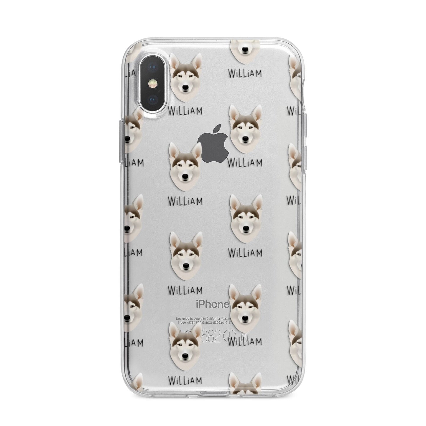 Northern Inuit Icon with Name iPhone X Bumper Case on Silver iPhone Alternative Image 1