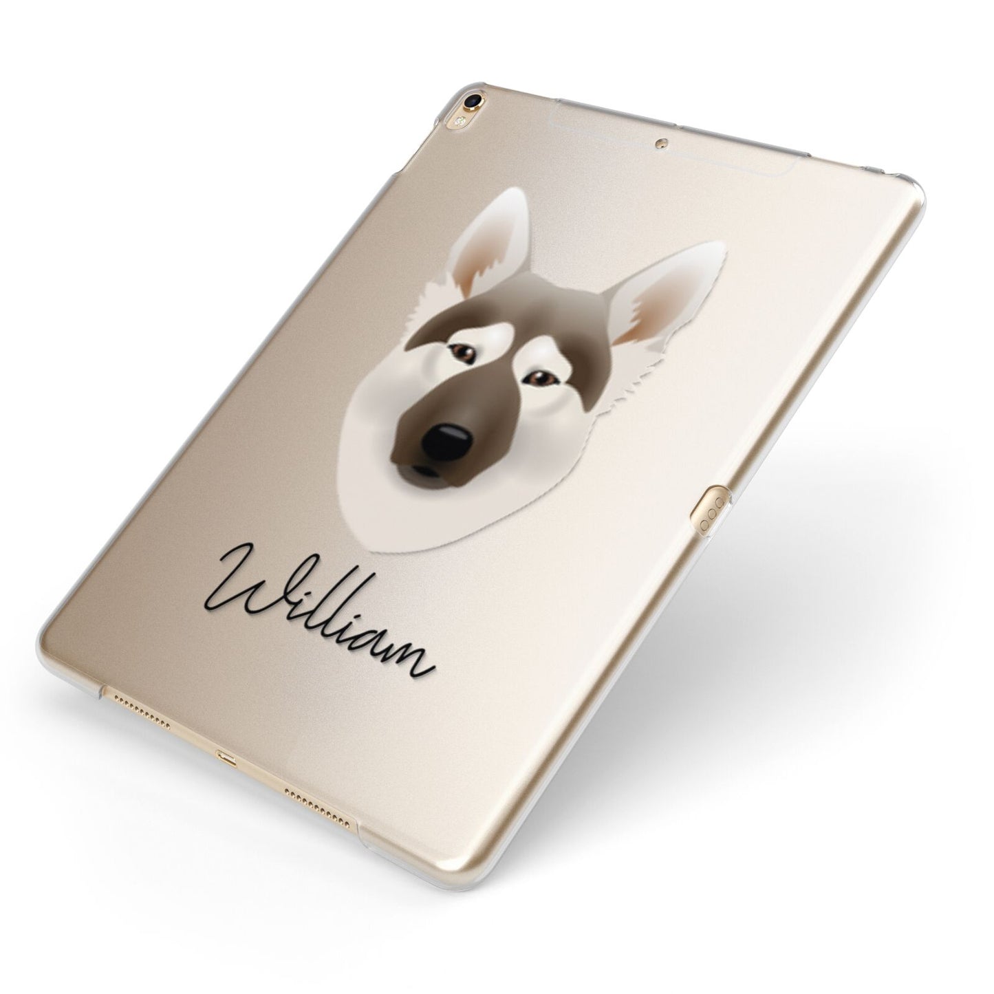 Northern Inuit Personalised Apple iPad Case on Gold iPad Side View