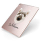 Northern Inuit Personalised Apple iPad Case on Rose Gold iPad Side View