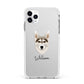 Northern Inuit Personalised Apple iPhone 11 Pro Max in Silver with White Impact Case