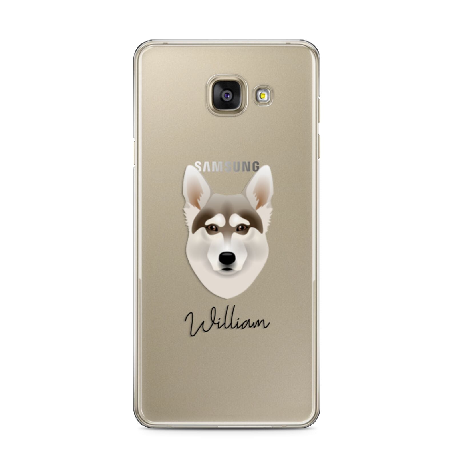 Northern Inuit Personalised Samsung Galaxy A3 2016 Case on gold phone