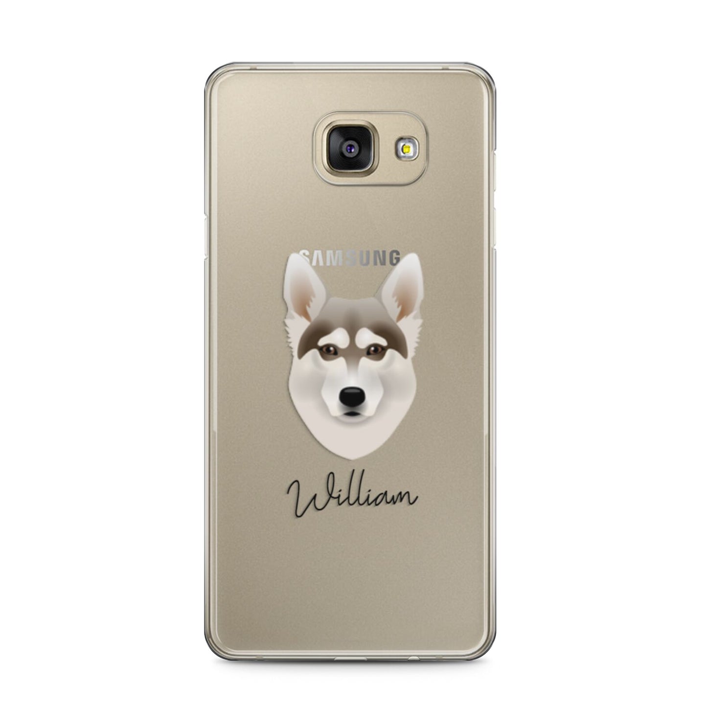 Northern Inuit Personalised Samsung Galaxy A5 2016 Case on gold phone