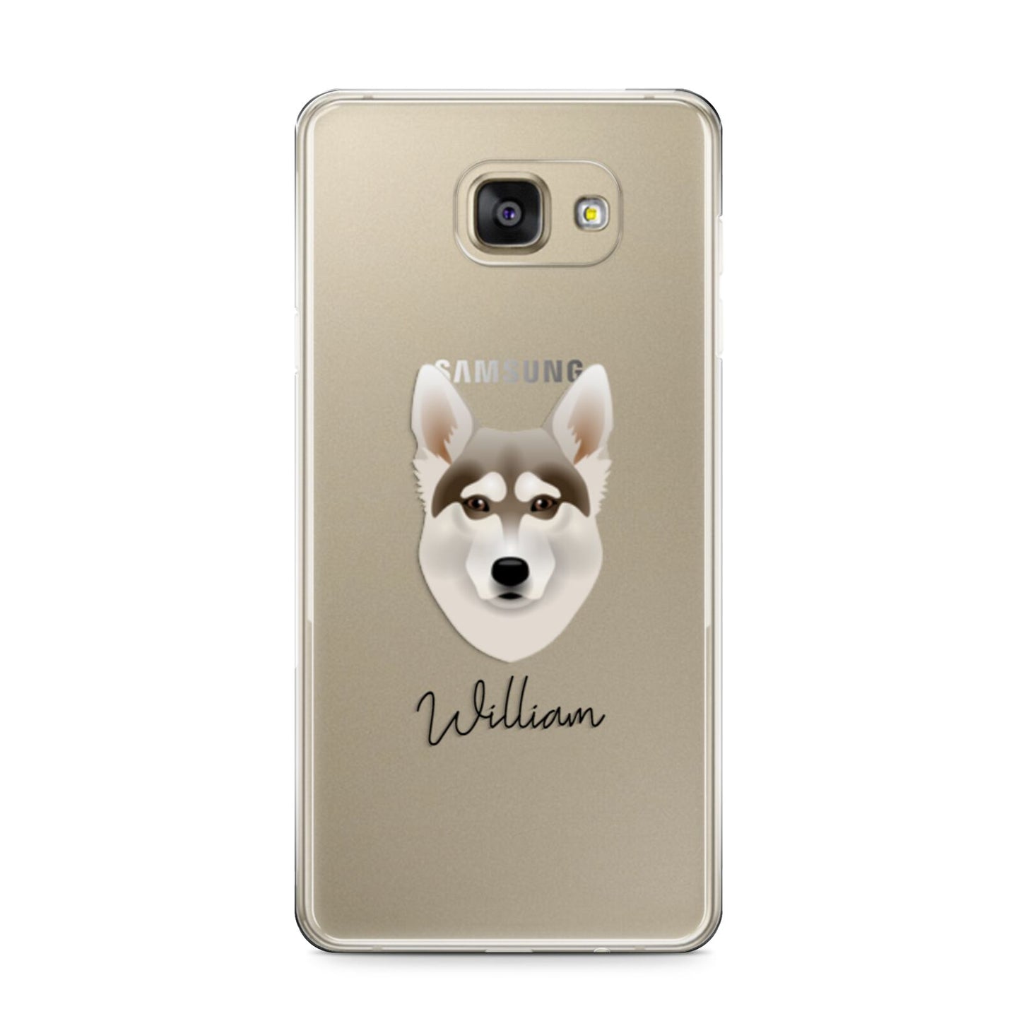 Northern Inuit Personalised Samsung Galaxy A9 2016 Case on gold phone