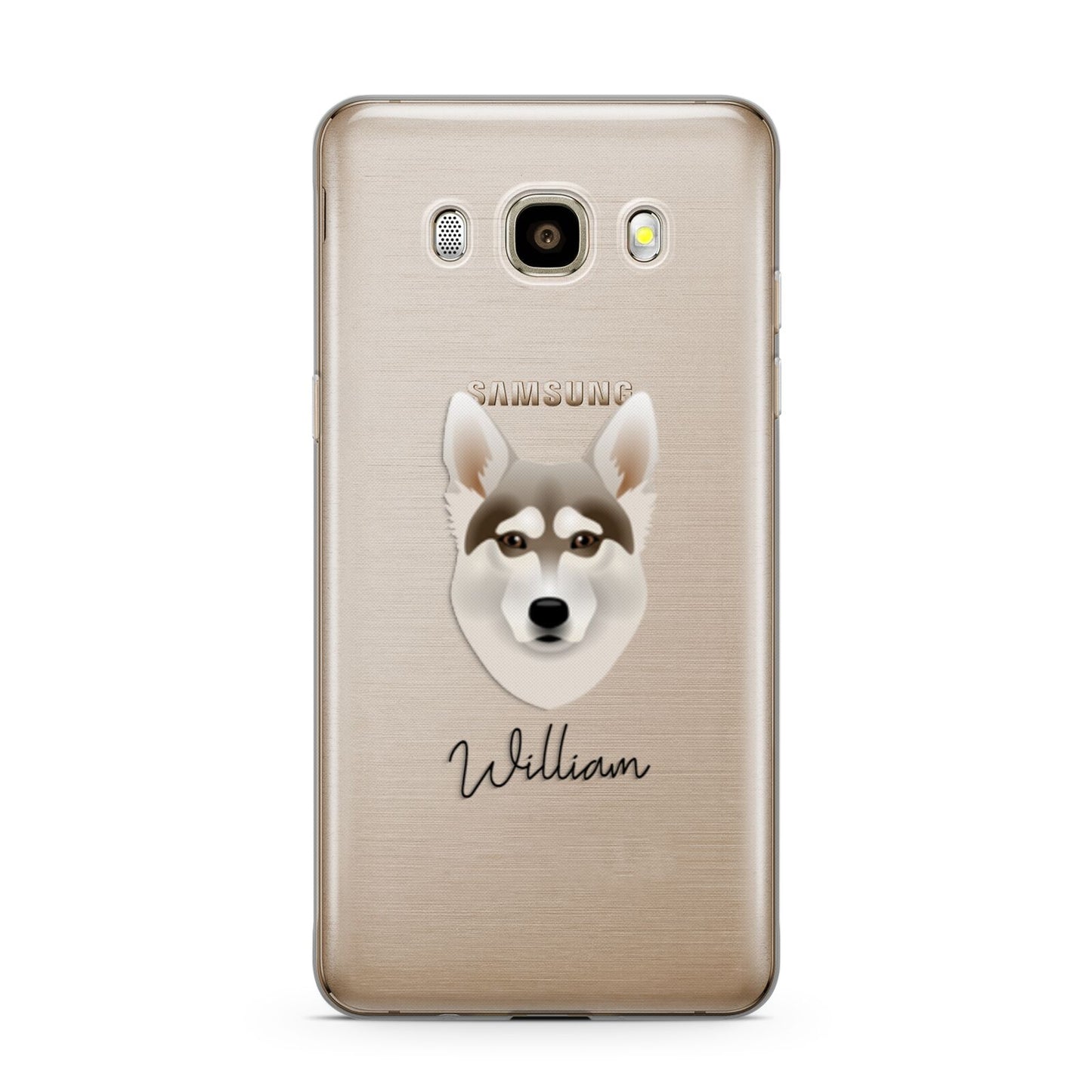 Northern Inuit Personalised Samsung Galaxy J7 2016 Case on gold phone
