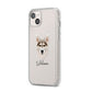 Northern Inuit Personalised iPhone 14 Plus Clear Tough Case Starlight Angled Image