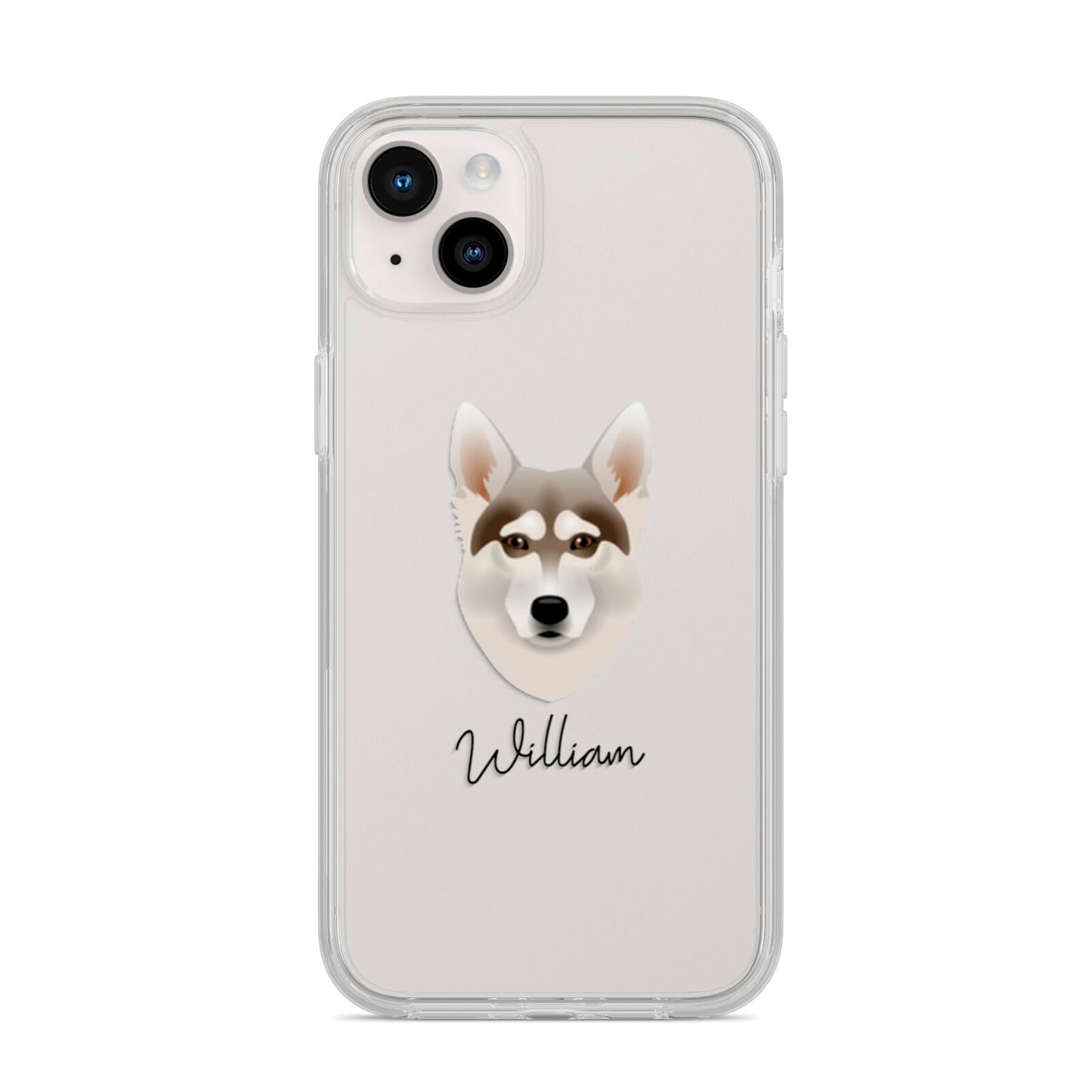 Northern Inuit Personalised iPhone 14 Plus Clear Tough Case Starlight