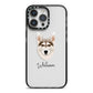 Northern Inuit Personalised iPhone 14 Pro Max Black Impact Case on Silver phone