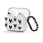 Norwegian Buhund Icon with Name AirPods Clear Case 3rd Gen Side Image