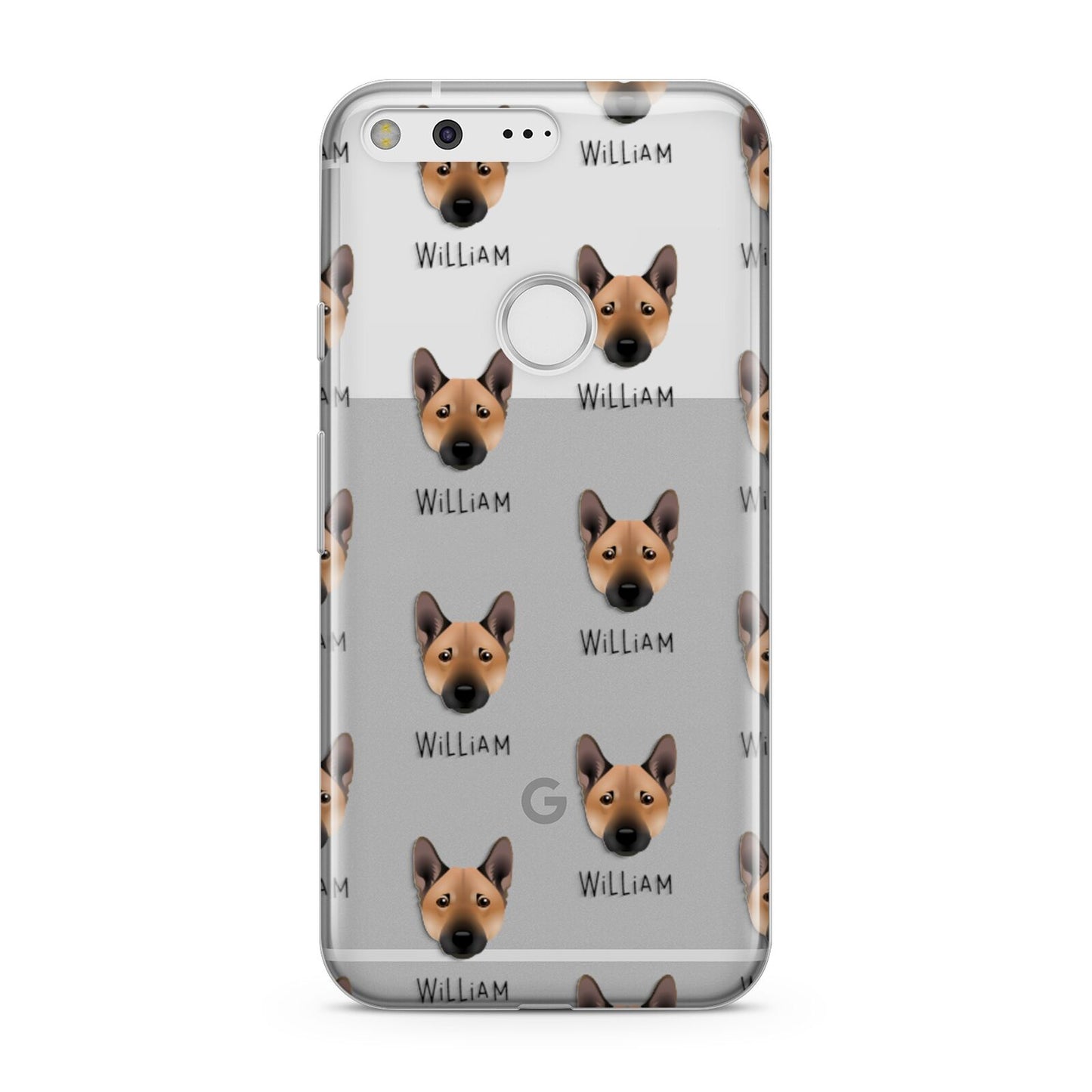 Norwegian Buhund Icon with Name Google Pixel Case
