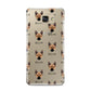 Norwegian Buhund Icon with Name Samsung Galaxy A9 2016 Case on gold phone