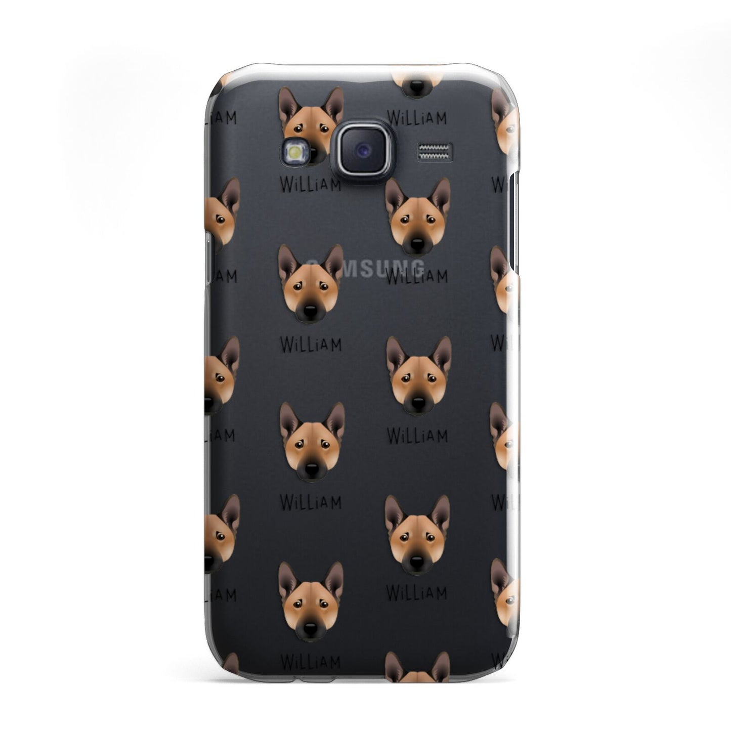 Norwegian Buhund Icon with Name Samsung Galaxy J5 Case