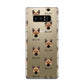 Norwegian Buhund Icon with Name Samsung Galaxy Note 8 Case