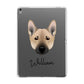 Norwegian Buhund Personalised Apple iPad Grey Case