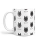 Norwegian Elkhound Icon with Name 10oz Mug Alternative Image 1