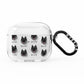 Norwegian Elkhound Icon with Name AirPods Clear Case 3rd Gen