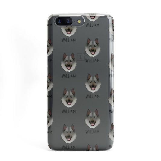 Norwegian Elkhound Icon with Name OnePlus Case