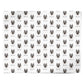 Norwegian Elkhound Icon with Name Personalised Wrapping Paper Alternative