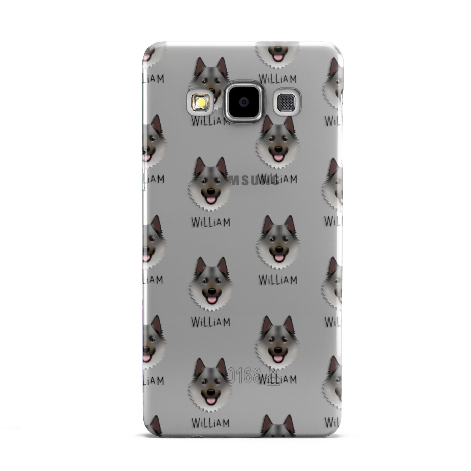 Norwegian Elkhound Icon with Name Samsung Galaxy A5 Case