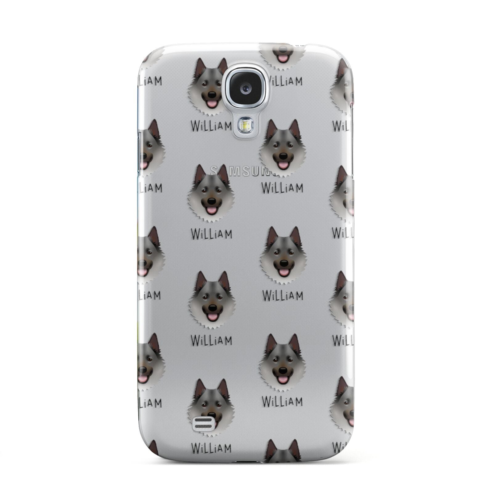 Norwegian Elkhound Icon with Name Samsung Galaxy S4 Case