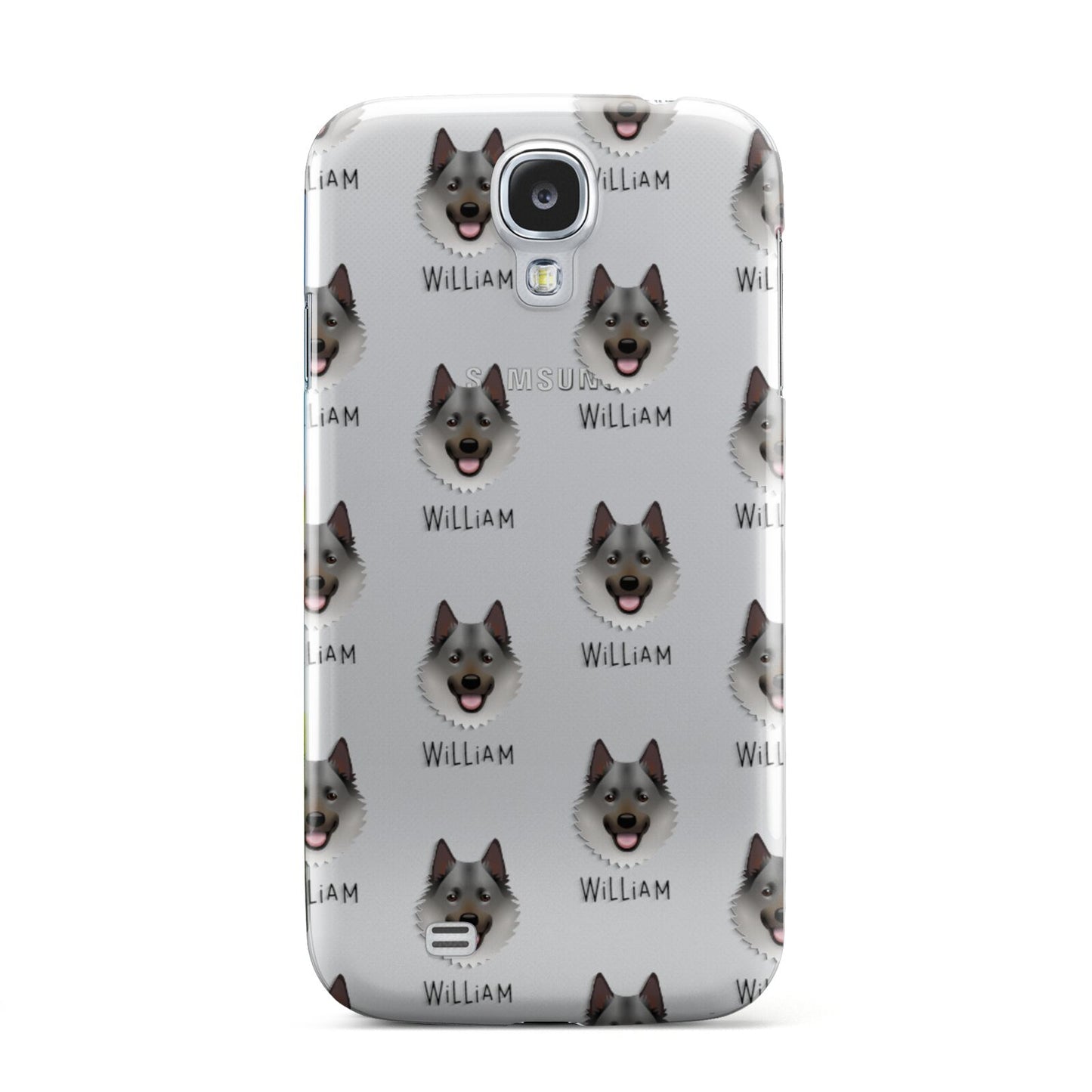 Norwegian Elkhound Icon with Name Samsung Galaxy S4 Case