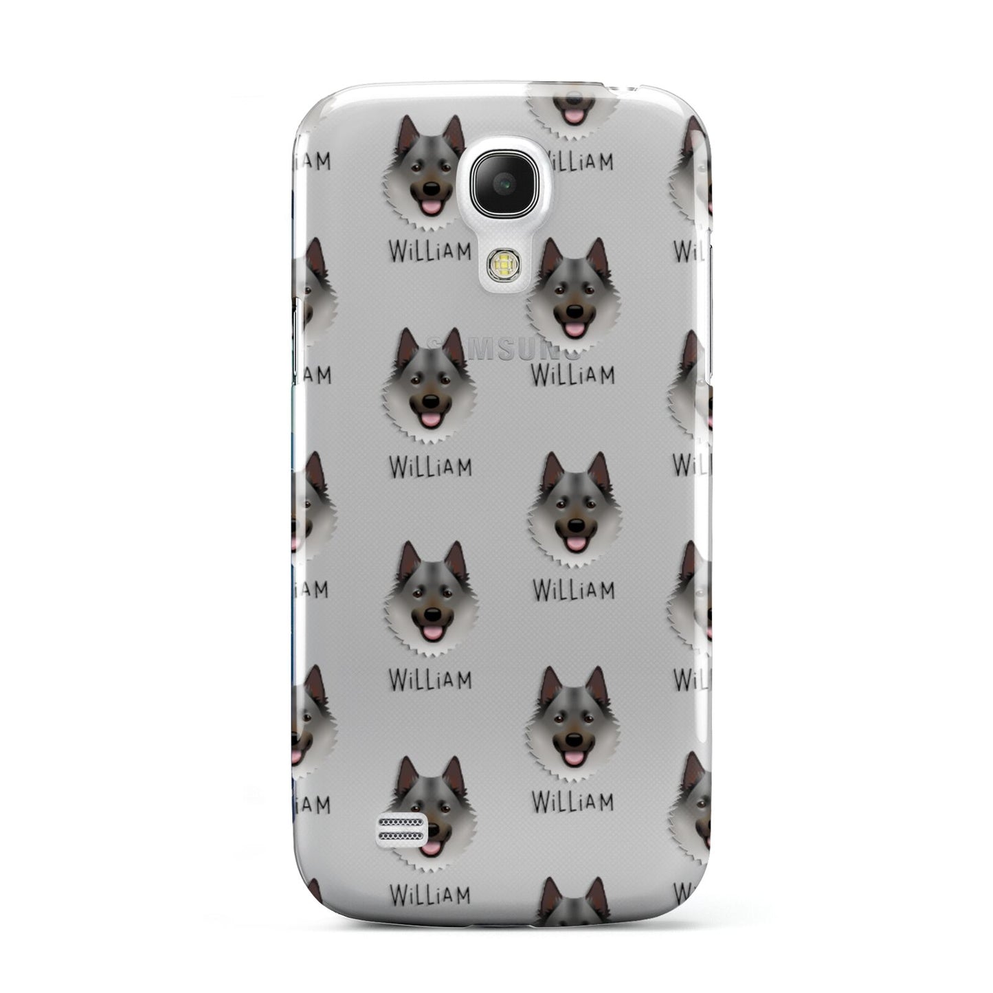 Norwegian Elkhound Icon with Name Samsung Galaxy S4 Mini Case
