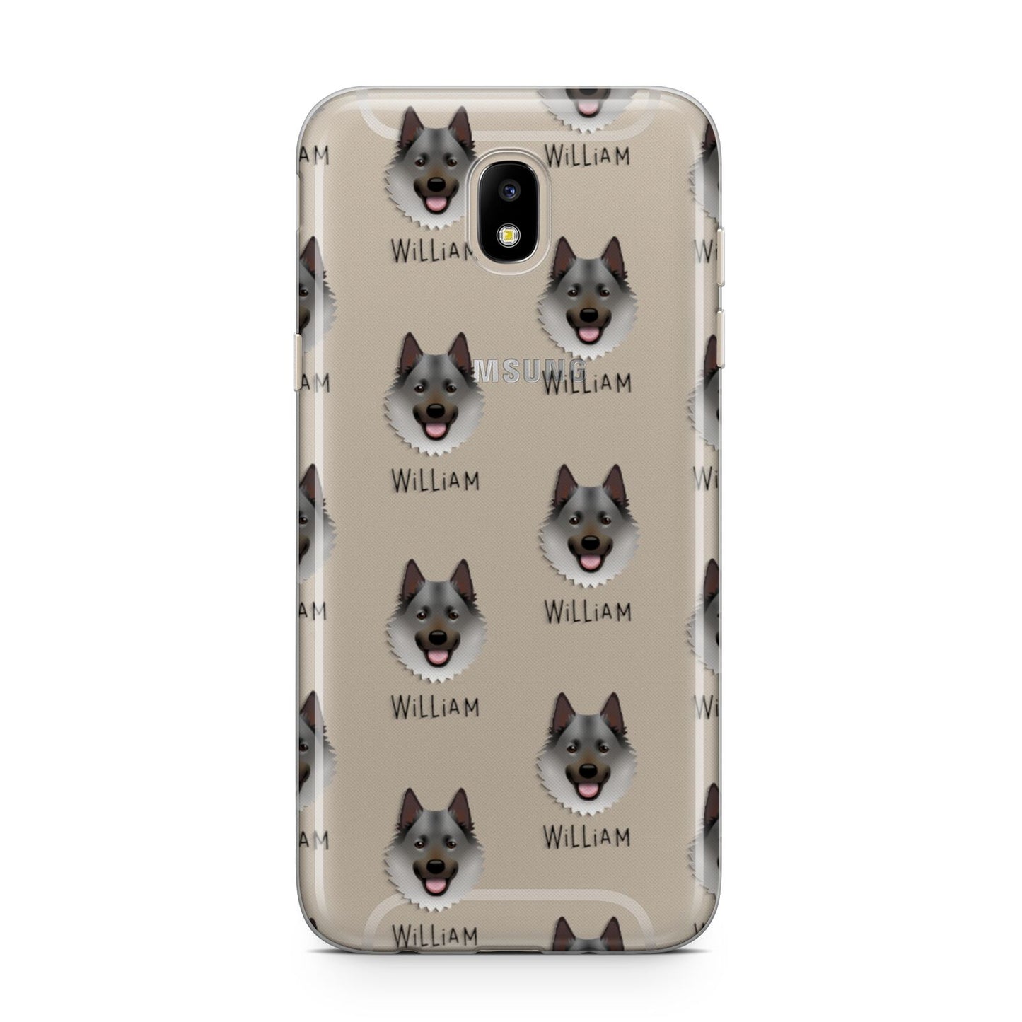 Norwegian Elkhound Icon with Name Samsung J5 2017 Case