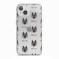 Norwegian Elkhound Icon with Name iPhone 13 TPU Impact Case with White Edges