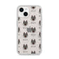 Norwegian Elkhound Icon with Name iPhone 14 Glitter Tough Case Starlight
