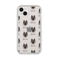 Norwegian Elkhound Icon with Name iPhone 14 Plus Clear Tough Case Starlight