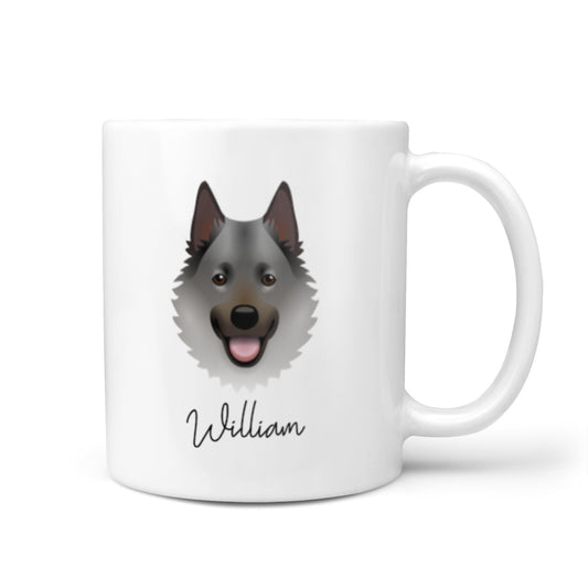 Norwegian Elkhound Personalised 10oz Mug