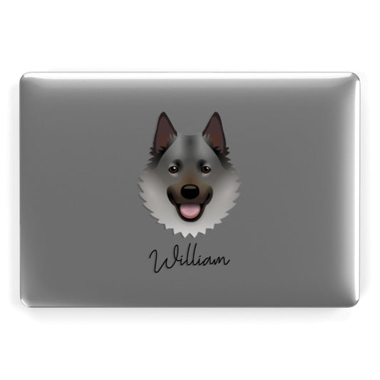 Norwegian Elkhound Personalised Apple MacBook Case