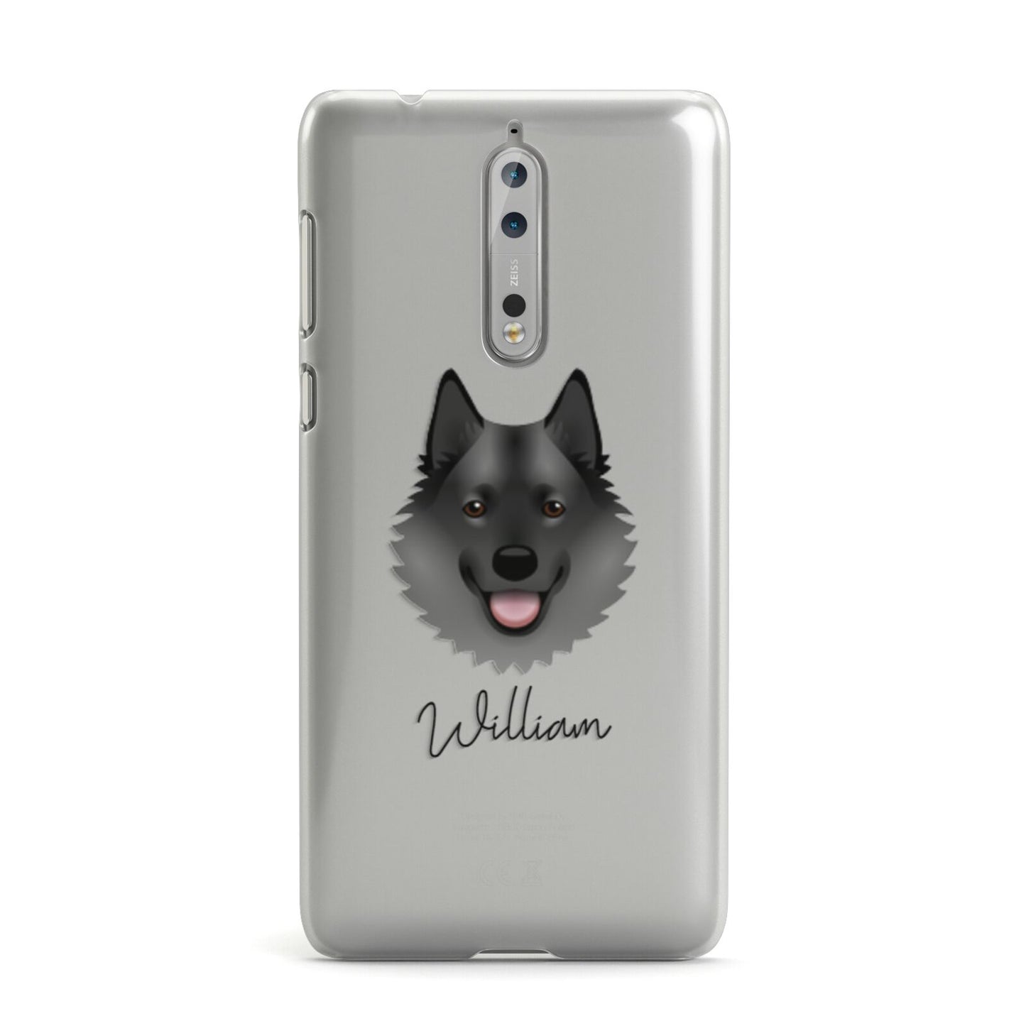 Norwegian Elkhound Personalised Nokia Case