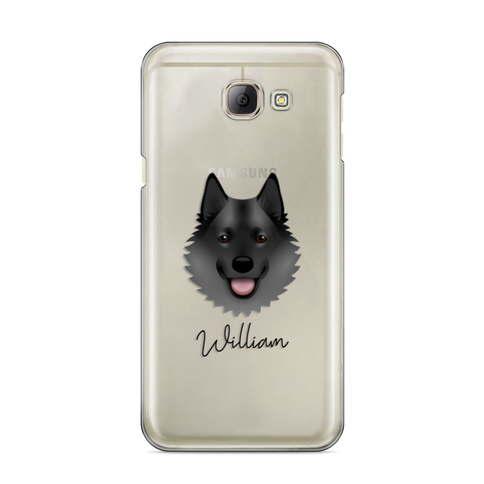 Norwegian Elkhound Personalised Samsung Galaxy A8 2016 Case