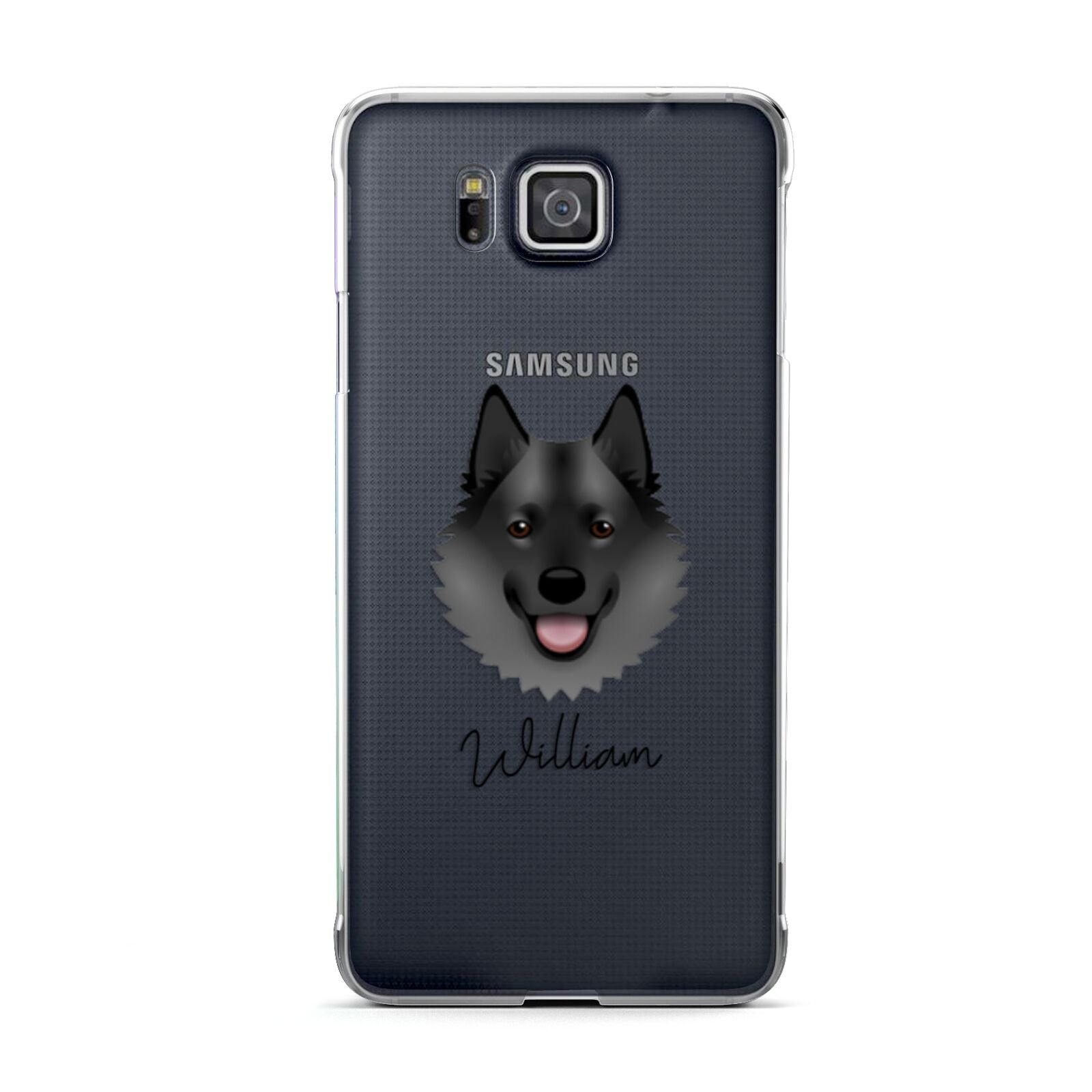 Norwegian Elkhound Personalised Samsung Galaxy Alpha Case