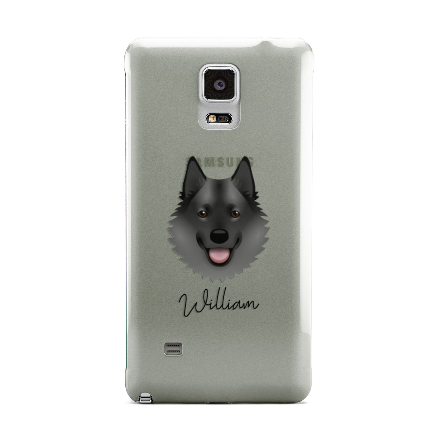 Norwegian Elkhound Personalised Samsung Galaxy Note 4 Case