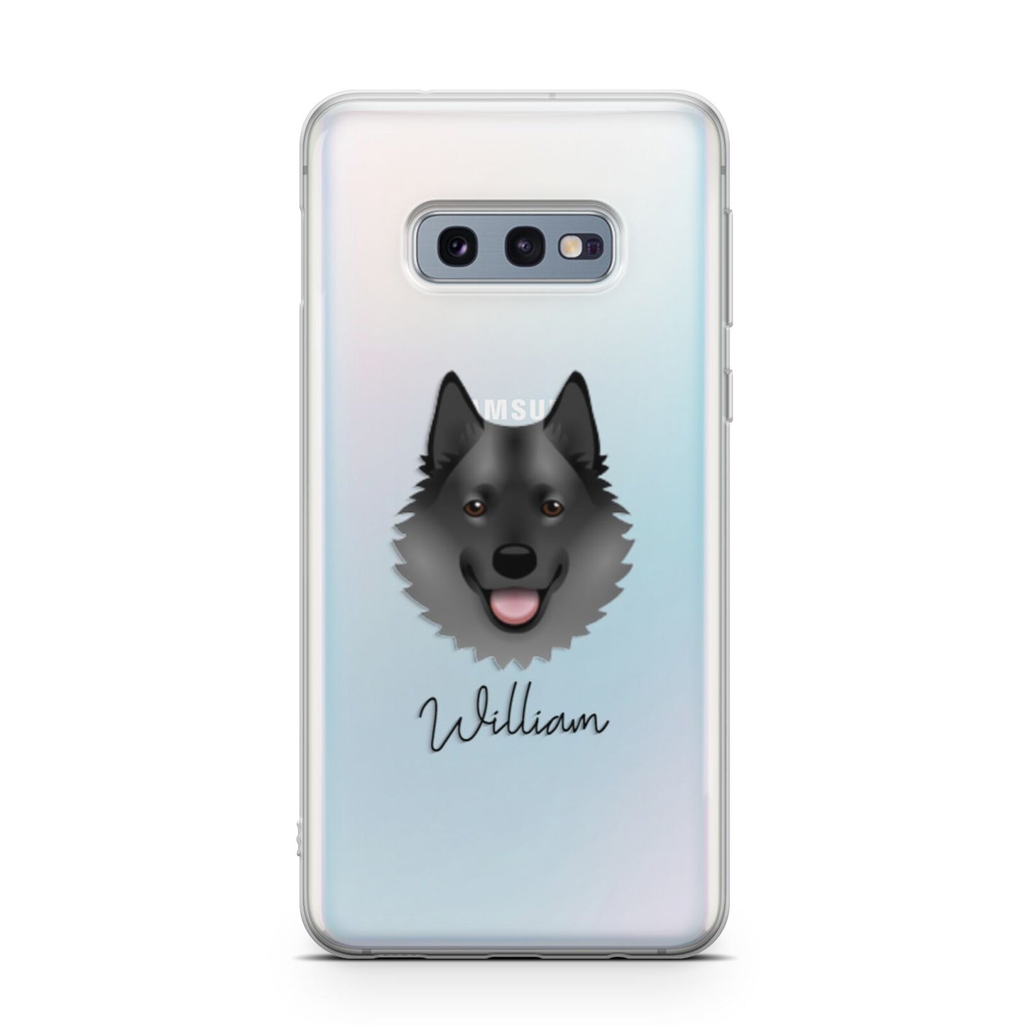 Norwegian Elkhound Personalised Samsung Galaxy S10E Case