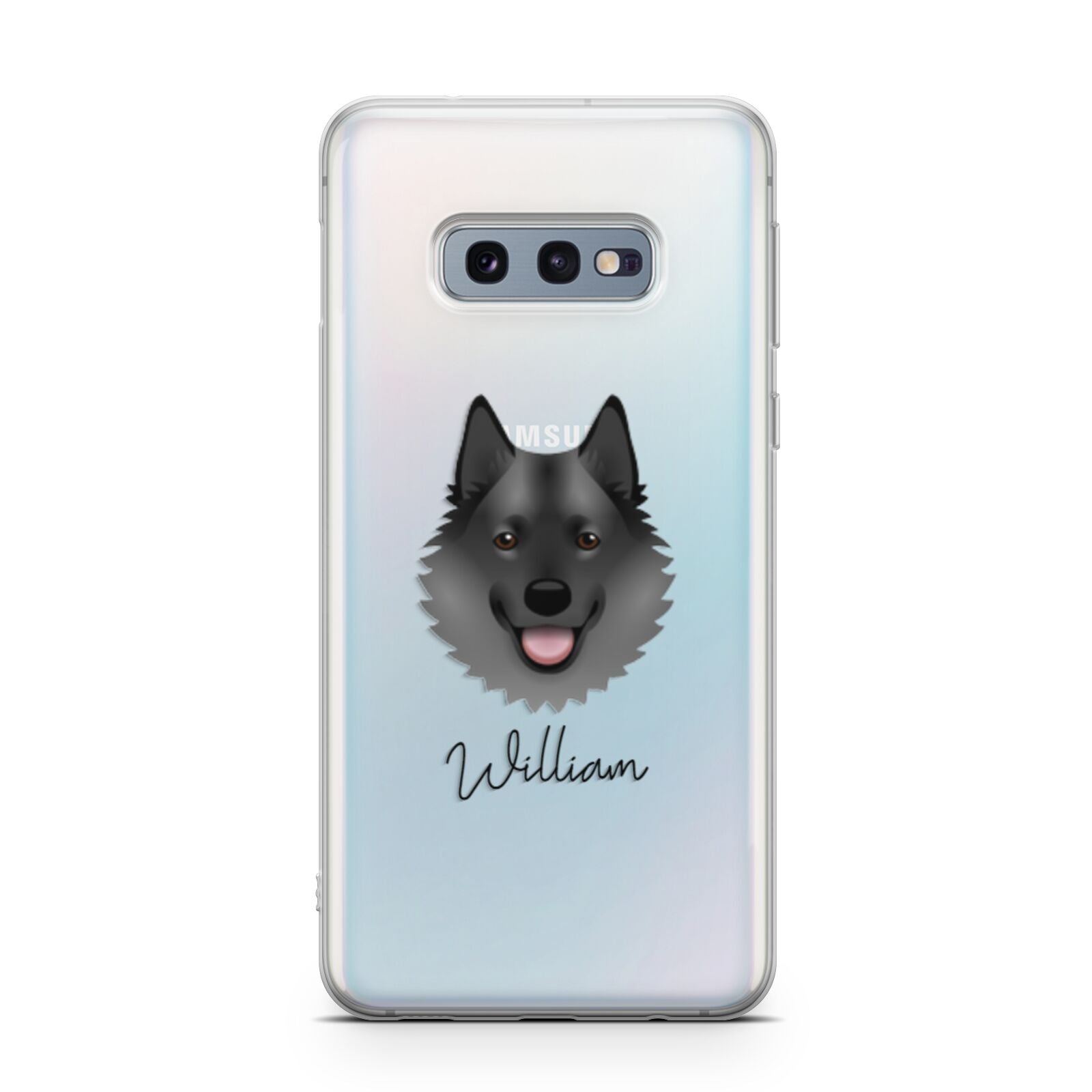 Norwegian Elkhound Personalised Samsung Galaxy S10E Case